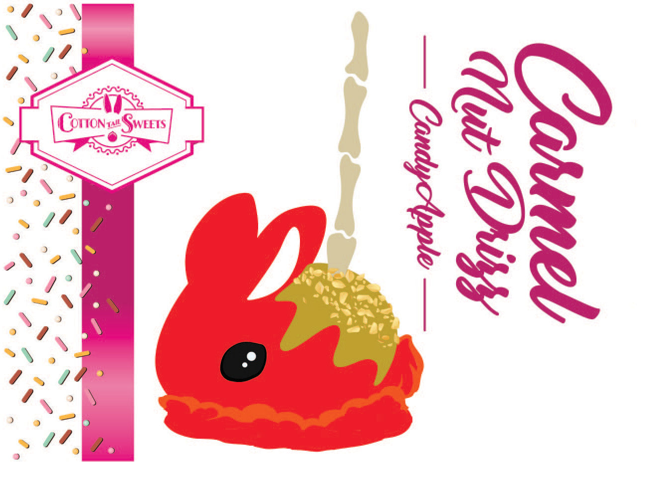 Candy Apple Bunny Pop- Caramel & Nuts