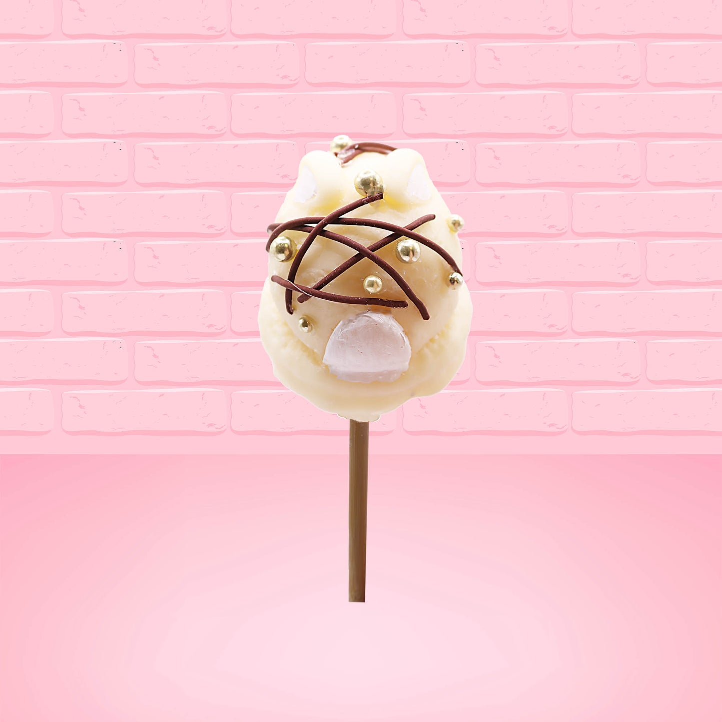 Champagne White Chocolate Candy Bunny Pop