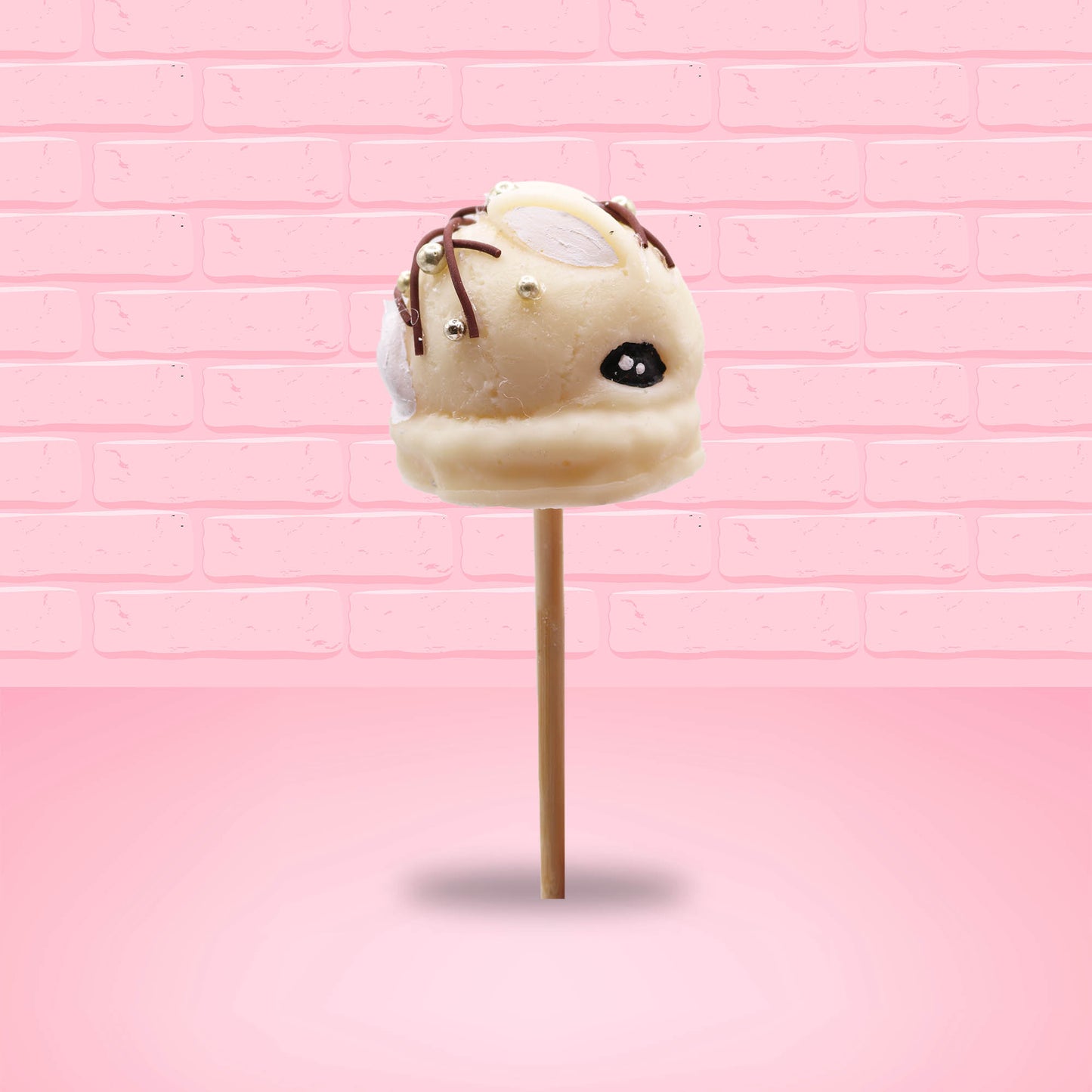Champagne White Chocolate Candy Bunny Pop