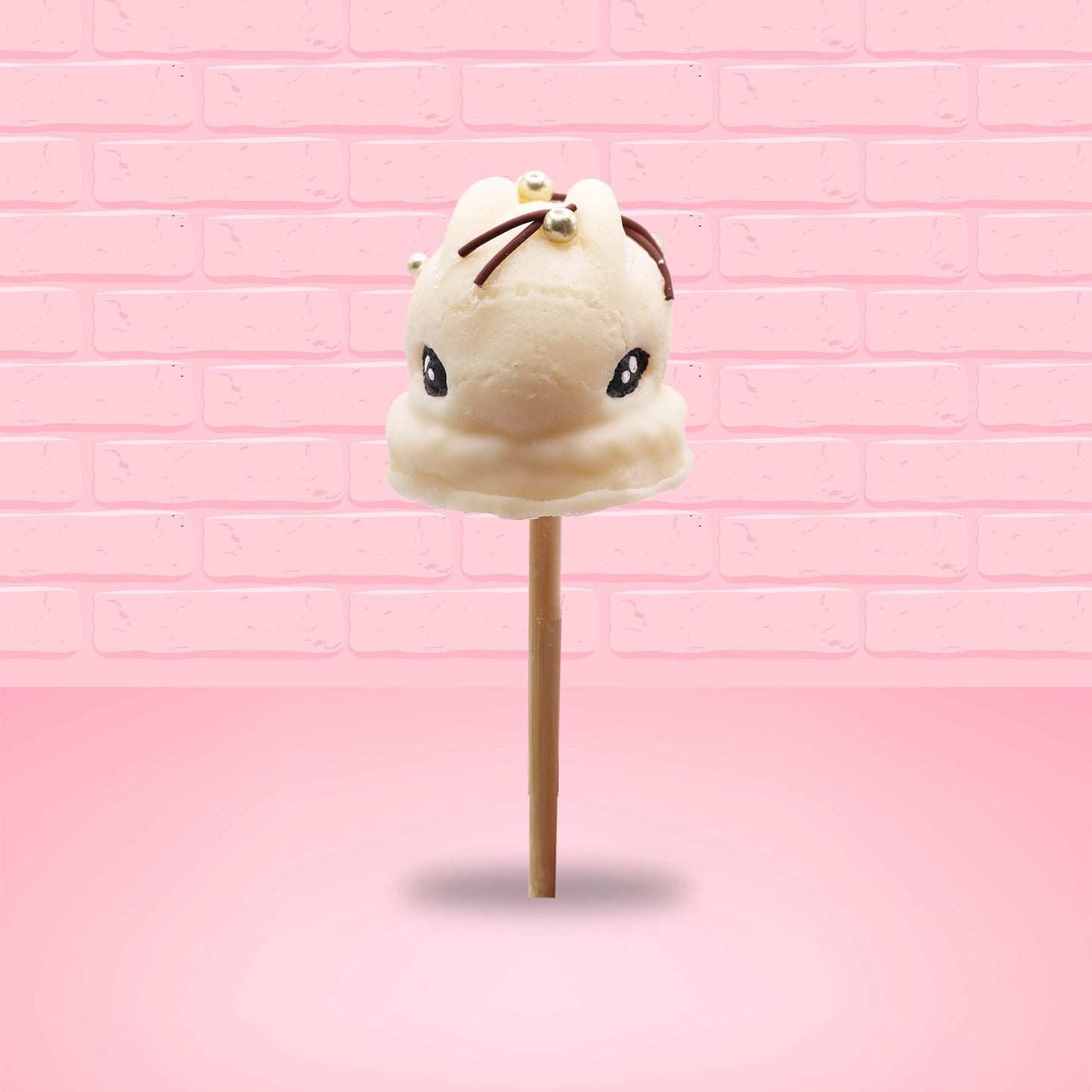 Champagne White Chocolate Candy Bunny Pop