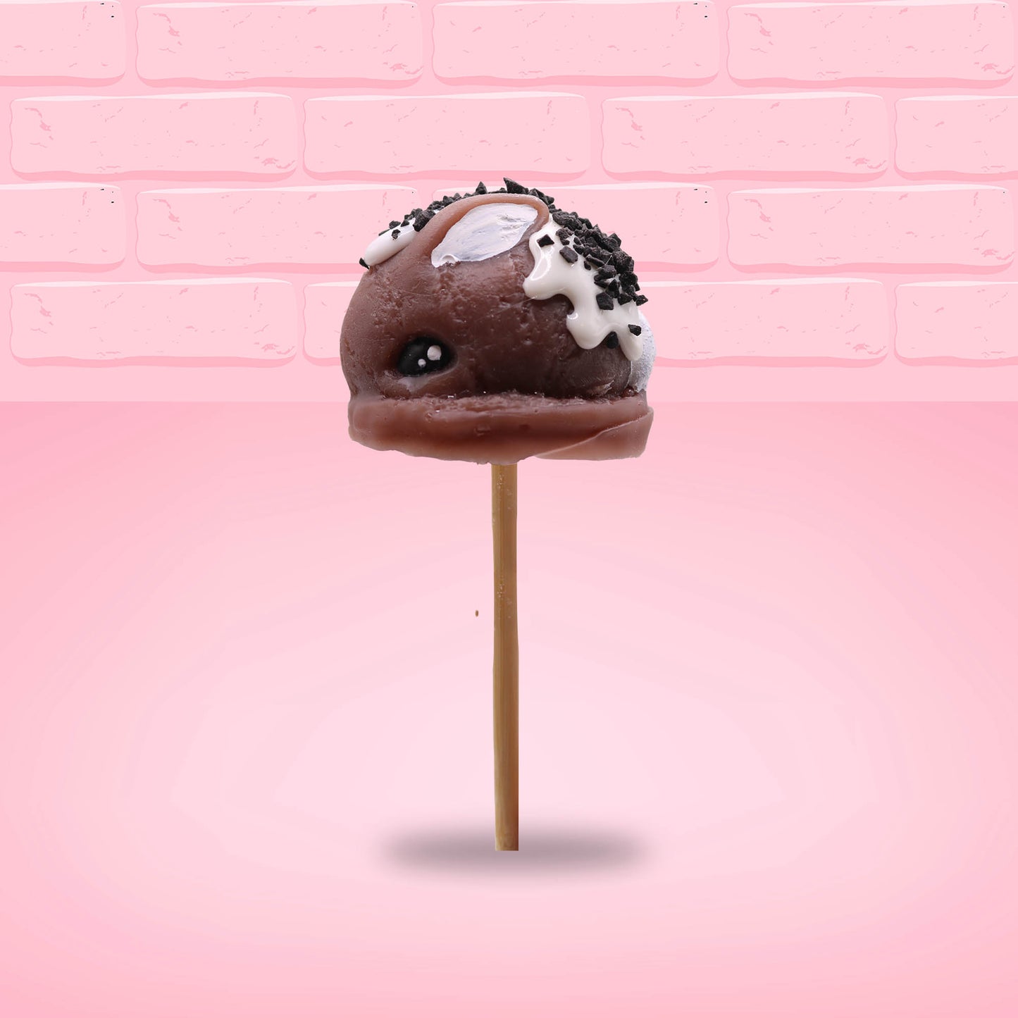 Chocolate & White with Chunks Candy Bunny Pop