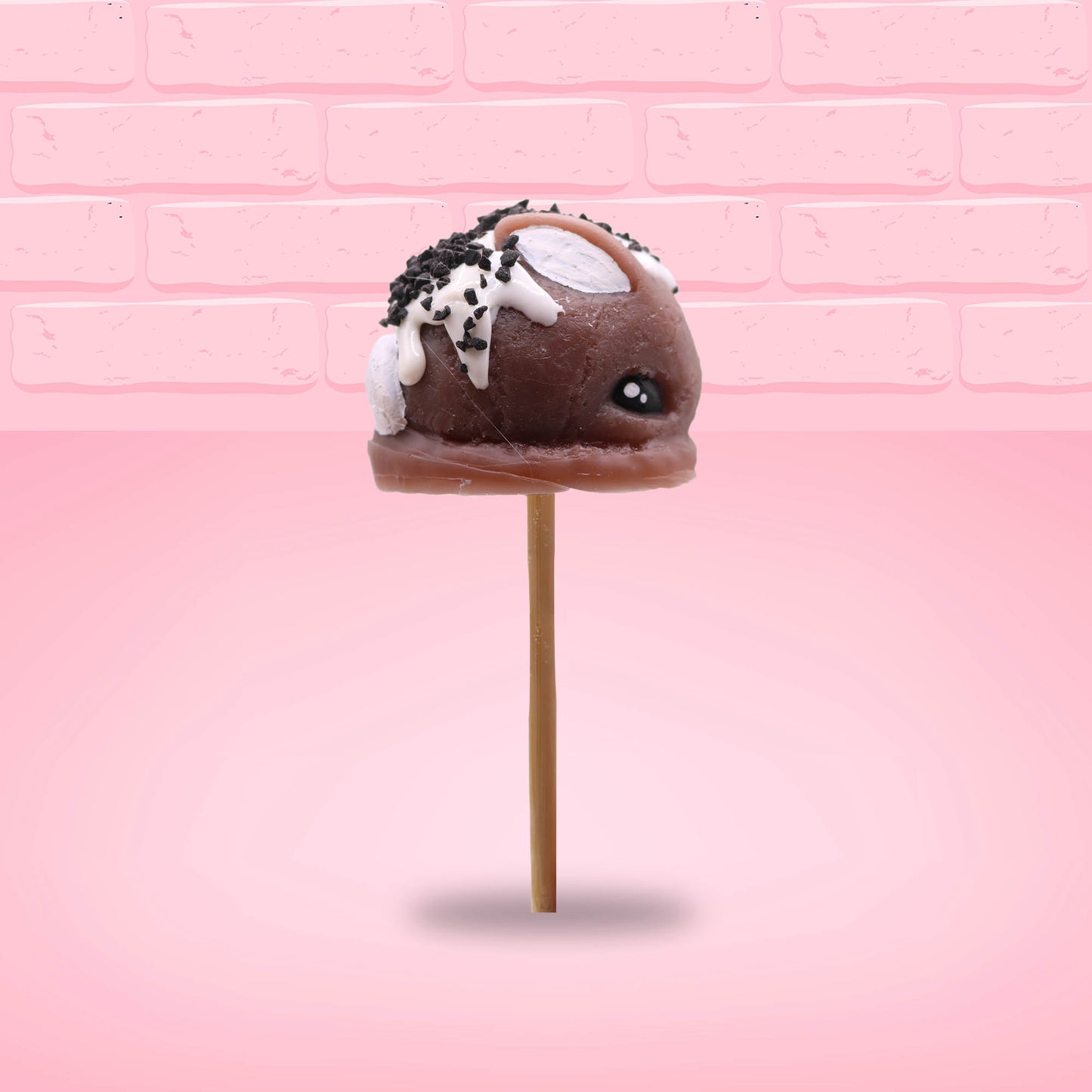 Chocolate & White with Chunks Candy Bunny Pop