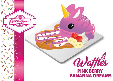Pink Berry Banana Dreams Unicorn Waffle Bunny