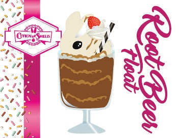 The character card front shows the digital artwork with the white bunny ice cream cone on top of Root beer drink.