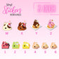 Vinyl Ice Cream Bunny Sweets and Junk Food 3 inch Stickers