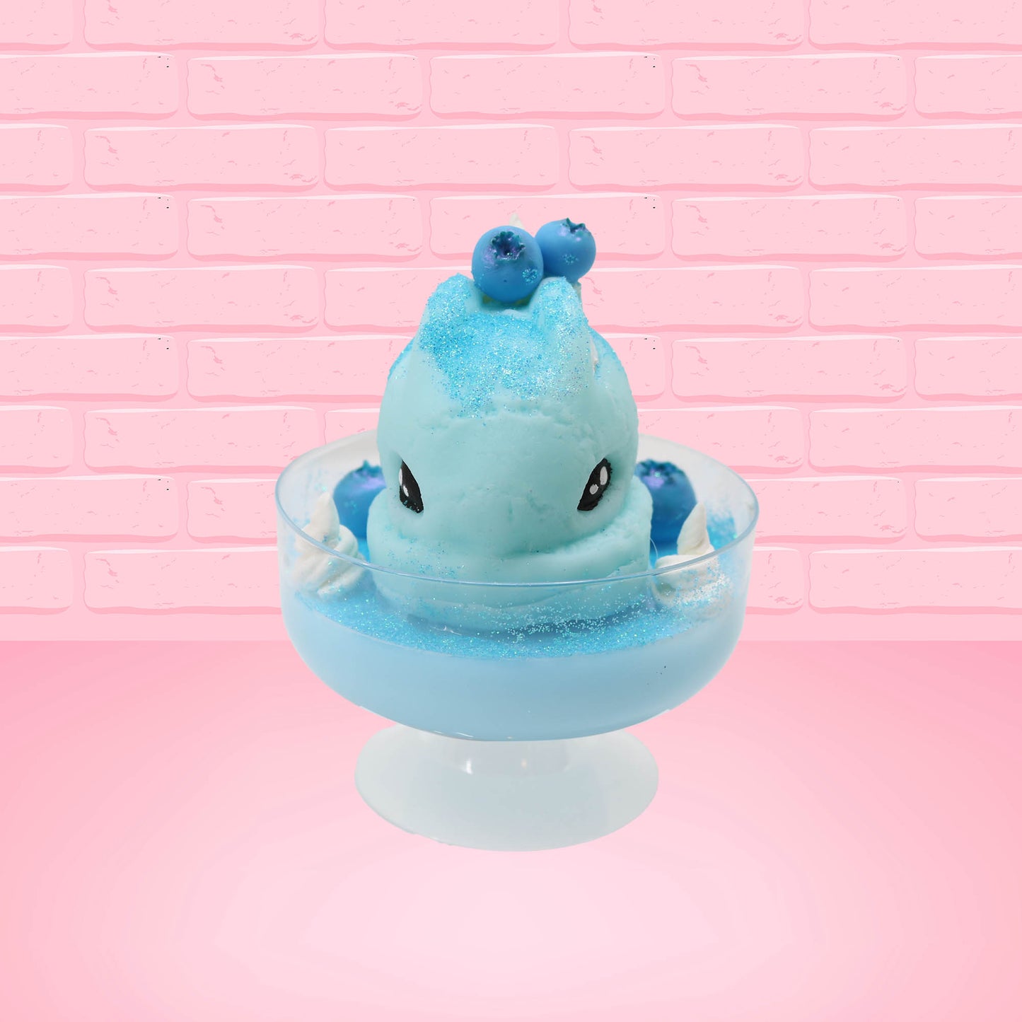 Blue Berry Cotton Candy Dish Sundae