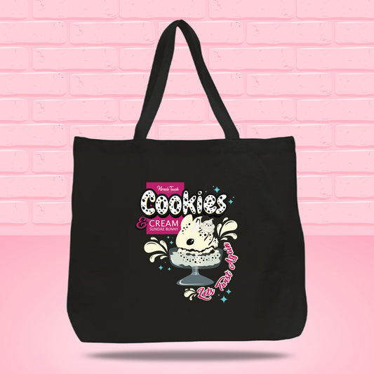 Cookies & Cream Bunny Design Tote Bag