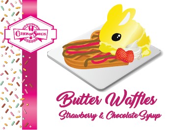 Butter Touch Waffle Strawberry-Chocolate Bunny