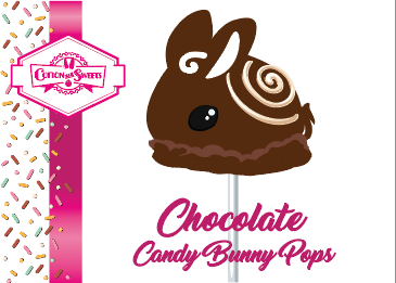 Chocolate with Spiral Candy Bunny Pop