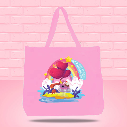 Coco Dazzle Star Unicorn Bunny Design Tote Bag