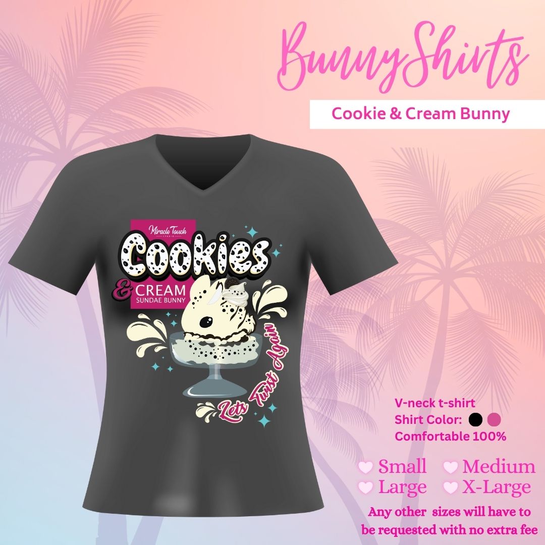 Bunny T-Shirts-  Cookie & Cream Bunny