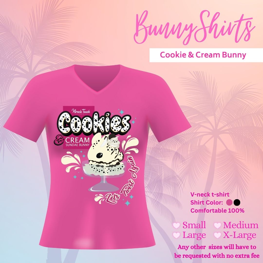 Bunny T-Shirts-  Cookie & Cream Bunny