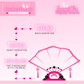Product details of an enamel pin display board on a pink background