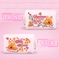 The front of the Supreme Pizza bunny PU leather pouch which reads Supreme is divine always fine and the back reads a bite of heaven with the pepperoni bunny design.