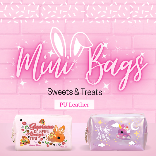 Mini Bags Sweets and Treats PU Leather, which shows the Supreme Pizza and Sweety Unicorn Dish