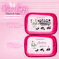 The front and back designs of the rectangle pouch for the Cookies and Cream which the front reads Cookies make everything better.