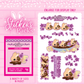 An Dango dumpling bunny sticker pack with multiple stickers in various sizes.