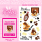 Chocolate pancake bunny sticker pack with multiple stickers in various sizes.