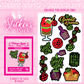 Poison Apple bunny sticker pack with multiple stickers in various sizes.