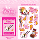 Shako Sushi bunny sticker pack with multiple stickers in various sizes.
