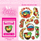 Sunny Golden Cream bunny ramen sticker pack with multiple stickers in various sizes.