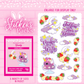 Unicorn sweety bunny sticker pack with multiple stickers in various sizes.