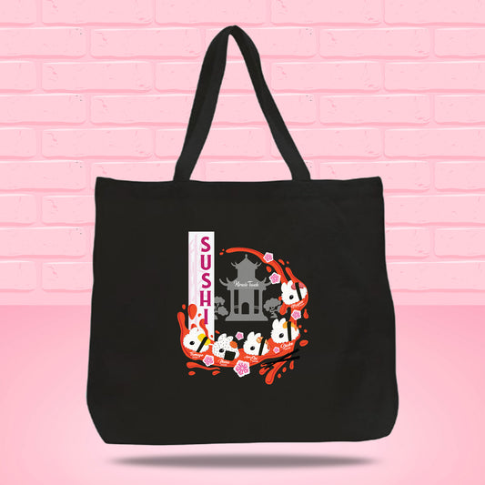 Sushi Set A Bunny Design Tote Bag