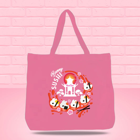 Sushi Set B Bunny Design Tote Bag