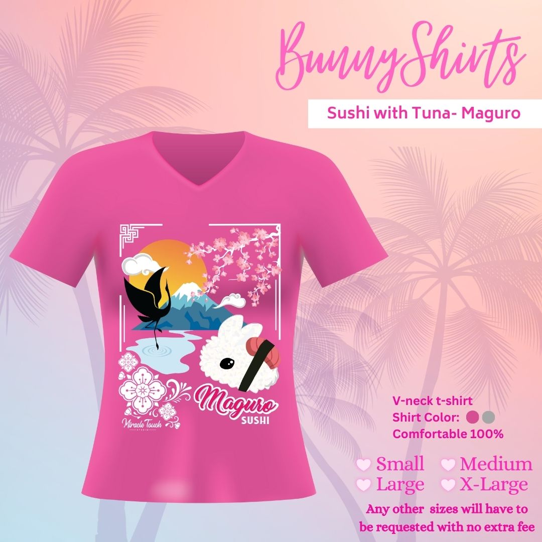 Bunny T-Shirts- Tuna Sushi -Maguro