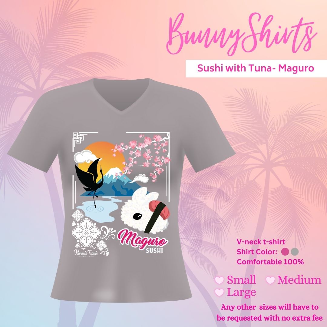 Bunny T-Shirts- Tuna Sushi -Maguro