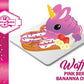 Pink Berry Banana Dreams Unicorn Waffle Bunny