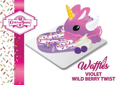 Violet Wild Berry Twist Unicorn Waffle Bunny