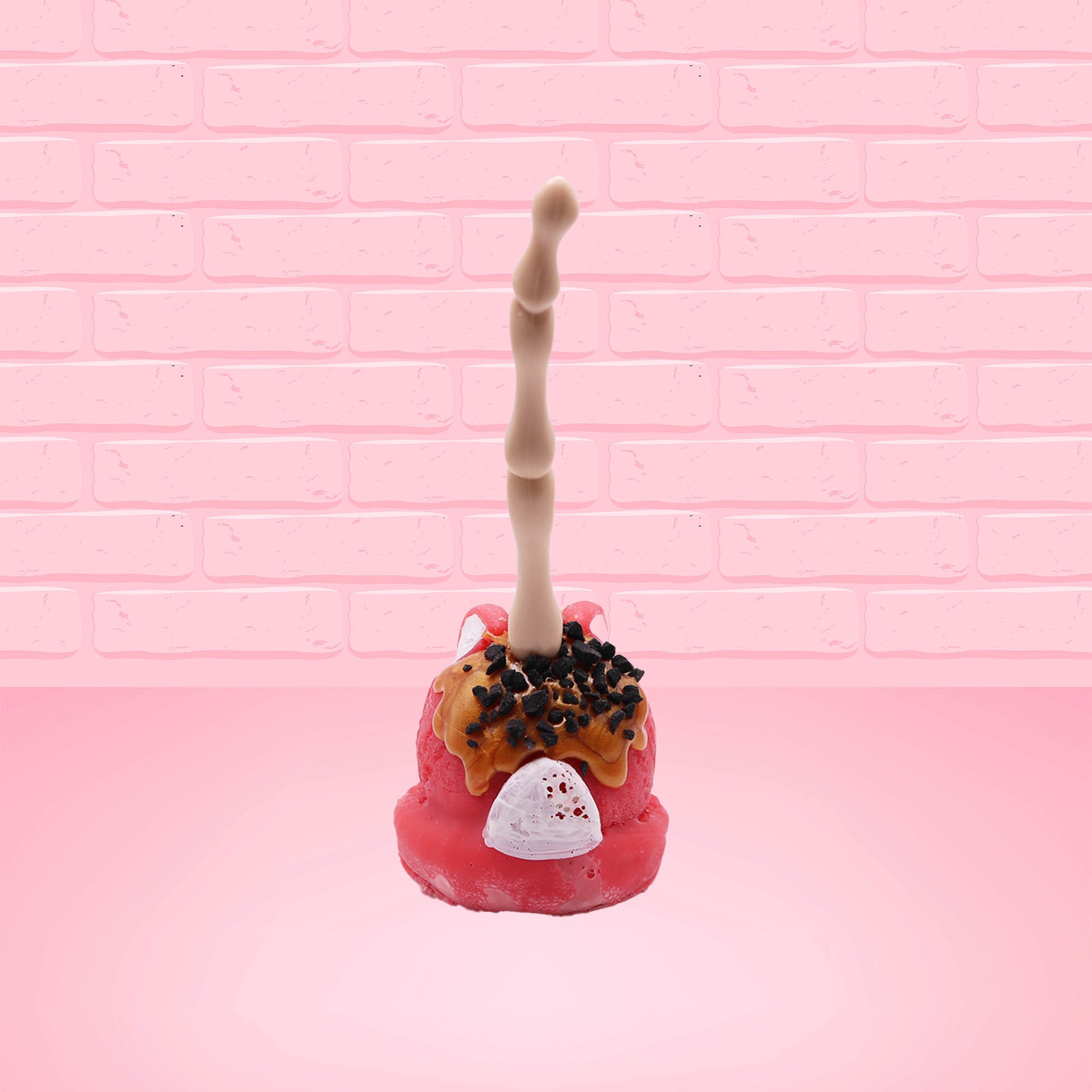 The back of the figure is shown.