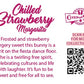The back of the character card reads: Chilled Strawberry Margarita, Frosted and strawberry sugary sweet this bunny is a spirit on the fiesta dance floor. She is a twirling free spirit, celebrating cultures and life with laughter. It’s fun to be sweet and free for all to see. 