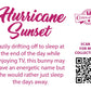 The back of the character reads Hurricane Sunset, Lazily drifting off to sleep at the end of the day while enjoying TV, this bunny may have an energetic name but she would rather just sleep the days away.