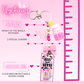 This shows the break down of the keychain, which shows the total length as 5.5 inches, 2 special charms to each keychain, and a 2.75 inch long clear rectangle design charm at the end.  A ruler on the side shows the overall length of the rectangle charm keychain.