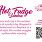 The back of the character card reads: Hot Fudge Sundae, Warm and cozy is this sundae’s idea of a perfect day. Wrapped in a blanket next to a fireplace on a cold night, this sundae snuggles a pillow while snoozing. A QR code is available to be scanned for more collectibles as well as the cotton tails logo.