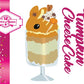 The front of the character card for Pumpkin Cheesecake is shown with the digital artwork.  