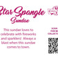The back of the character card reads Star Spangle Sundae, This sundae loves to celebrate with fireworks and sparklers! Always a blast when this sundae comes to town. A QR code is available to be scanned for more collectibles as well as the cotton tails logo.